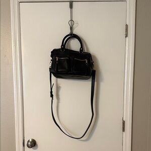 Elegant Black faux Leather Handbag